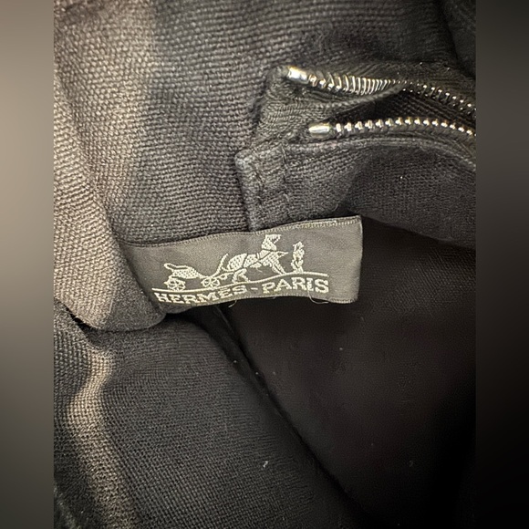 Hermès Cotton Canvas Fourre-Tout in Black/Grey - Picture 2 of 8